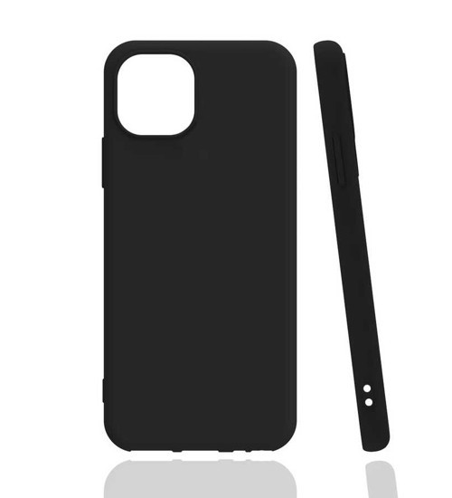 iPhone 12 Kılıf NVTH Biye Silikon - Siyah