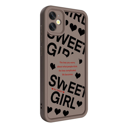 iPhone 11 Kılıf Kamera Korumalı Baskılı Arka Yüzey NVTH Klas Kapak - Siyah