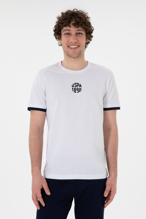 Erkek Regular Fit Bisiklet Yaka Beyaz Tişört 50306900-VR013