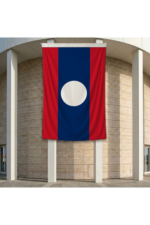 Laos Bayrağı 140gr Premium Raşel Kumaş 200x300 cm