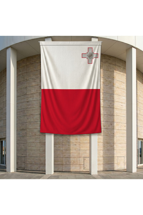 Malta Bayrağı 140gr Premium Raşel Kumaş 200x300 cm
