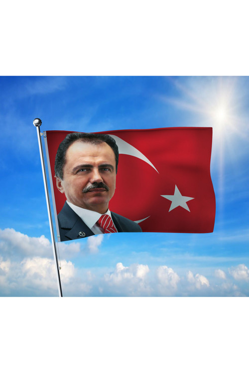 Muhsin Yazıcıoğlu Türk Bayrağı Premium Raşel Kumaş 100x150 cm