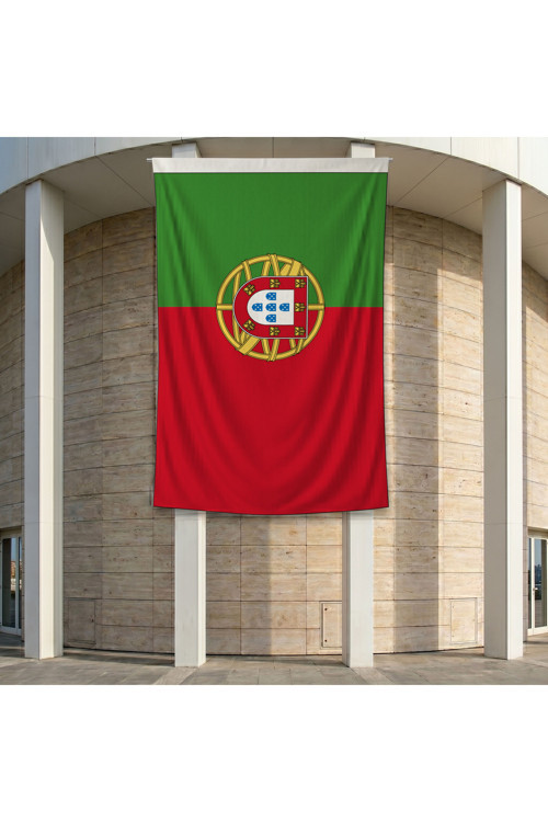 Portekiz Ülke Bayrağı 140gr Premium Raşel Kumaş 200x300 cm