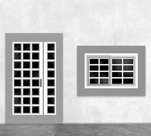 Modern Set A Kapı ve Pencere 1/200 4 Adet