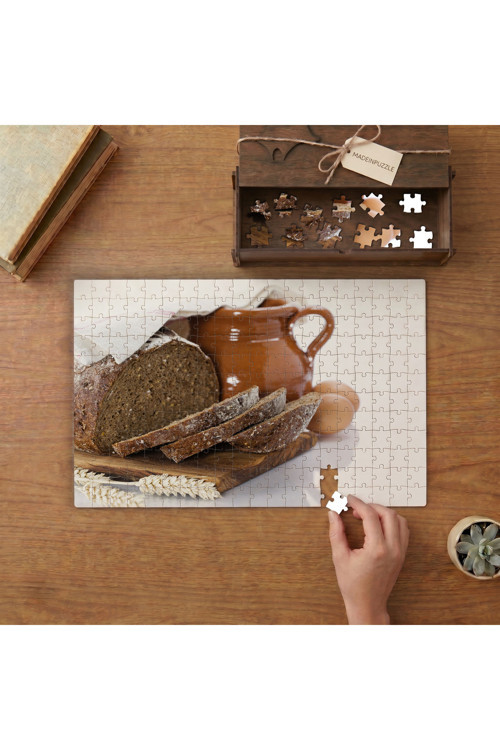 Buğday Ekmeği - Fırın - Ekmekçilik Tasarımı 240 parça Ahşap Puzzle Ahşap Kutuda MP01784