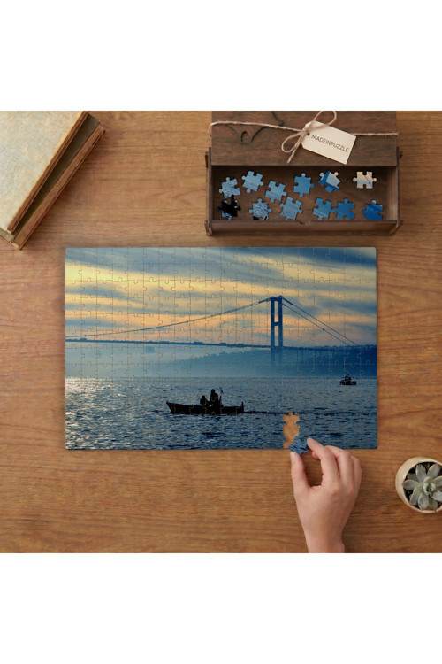 Boğaz Köprüsü Manzarası Tasarımı 240 parça Ahşap Puzzle Ahşap Kutuda MP08841