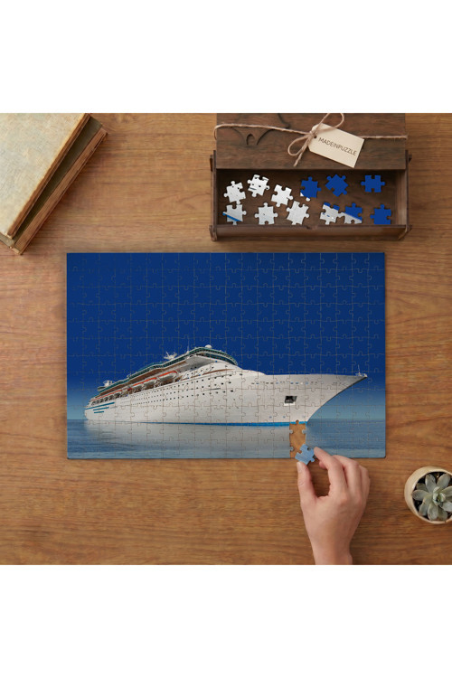 Büyük Kruvaziyer Gemisi Tasarımı 240 parça Ahşap Puzzle Ahşap Kutuda MP04755