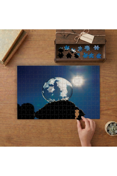 Buz Küre - Manzara Tasarımı 240 parça Ahşap Puzzle Ahşap Kutuda MP04028