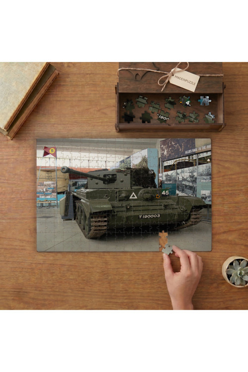 Comet Tankı- Ordu Müzesi Tasarımı 240 Parça Ahşap Puzzle Ahşap Kutuda MPY20273