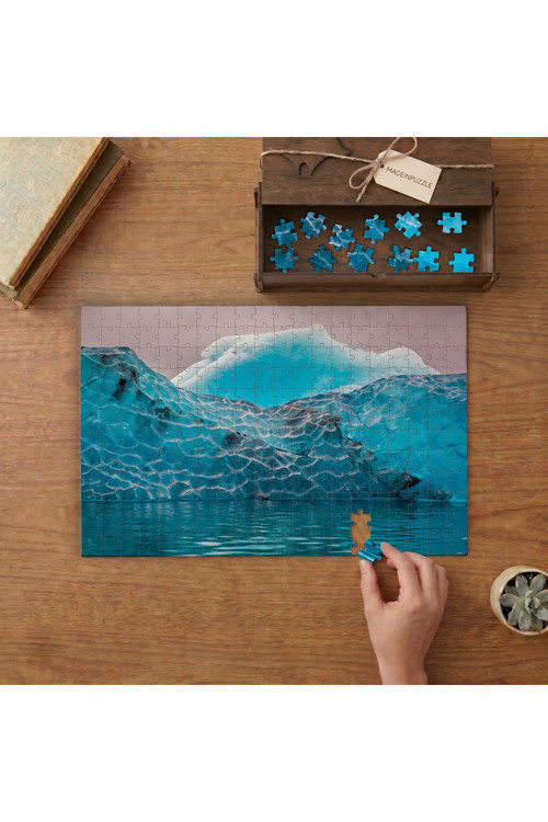 Buzullar - Buz Dağları Tasarımı 240 parça Ahşap Puzzle Ahşap Kutuda MP08534