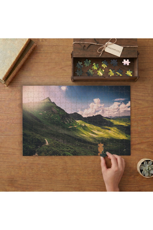 Dağlar- Doğa - Manzara Tasarımı 240 parça Ahşap Puzzle Ahşap Kutuda MP01461