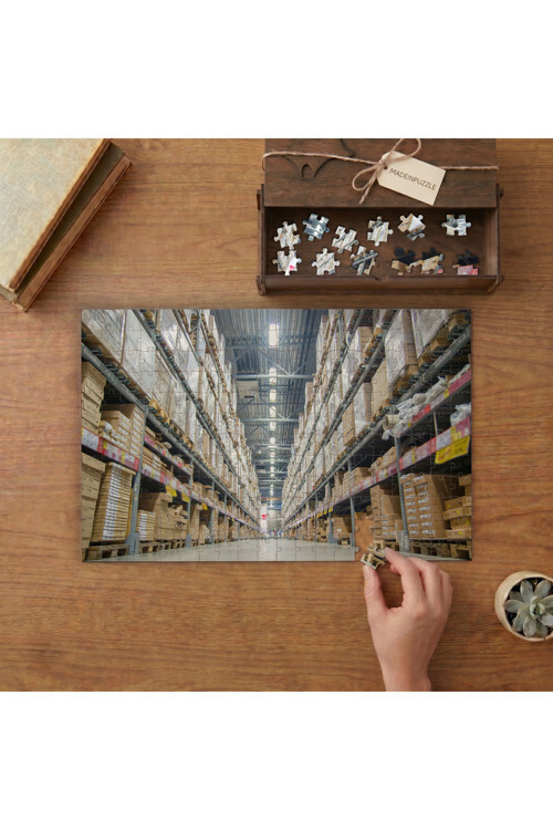 Fabrika Deposu - Raflar Tasarımı 240 parça Ahşap Puzzle Ahşap Kutuda MP02461
