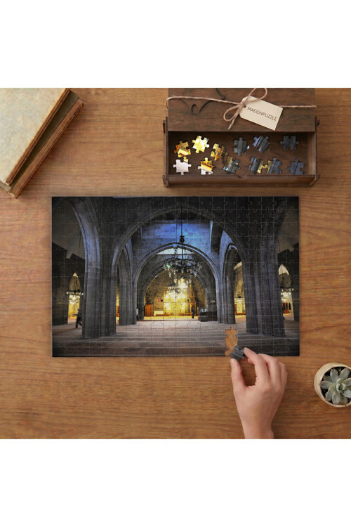 Erzurum Ulu Camii Tasarımı 240 parça Ahşap Puzzle Ahşap Kutuda MP07336