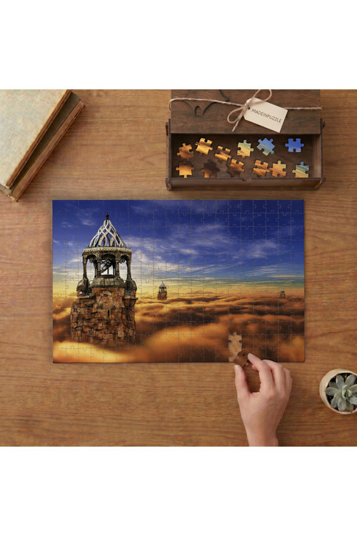 Fantastik Manzara Tasarımı 240 parça Ahşap Puzzle Ahşap Kutuda MP10012