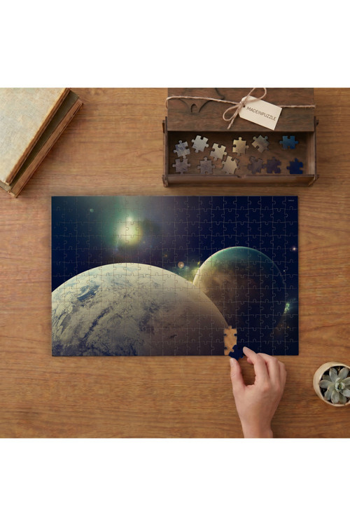 Gezegenler - Galaksi Tasarımı 240 Parça Ahşap Puzzle Ahşap Kutuda MPY40205