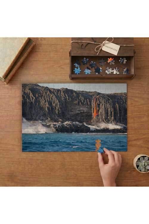 Hawaii Yanardağlar Ulusal Parkı Tasarımı 240 parça Ahşap Puzzle Ahşap Kutuda MP08127