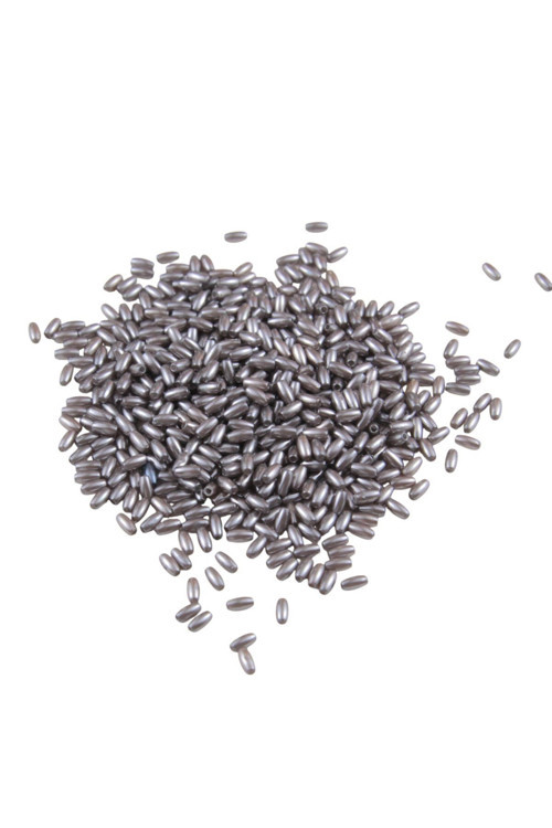 İnci Arpa Boncuk Gri Renk 3 mm (20 Gr Ortalama 600 Adet)