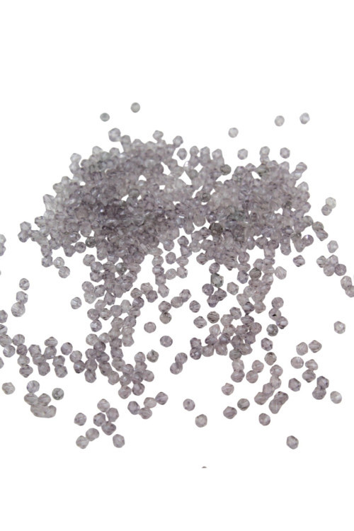 Piramit Akrilik Boncuk 2 Renk Gri 4 mm Aksesuar Takı Malzeme (25 Gr)