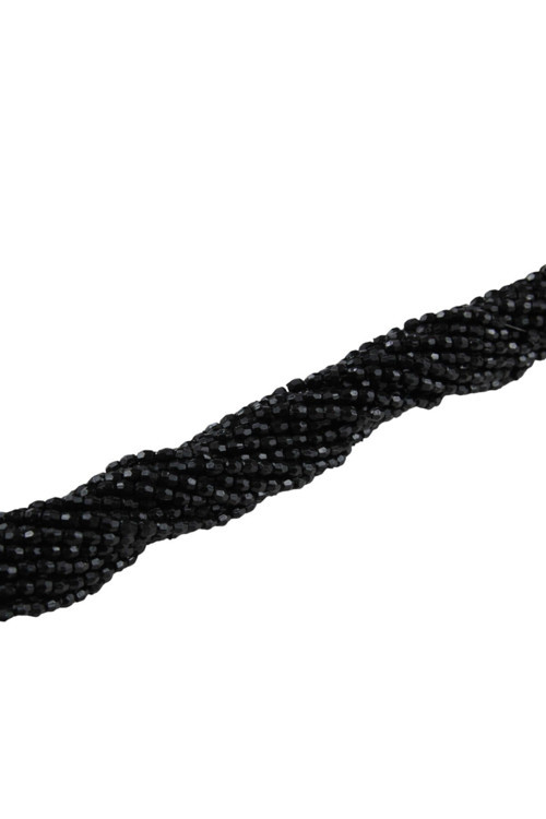 Siyah Dünya 4 mm Plastik Boncuk Aksesuar Takı Malzemesi (25 Gr)