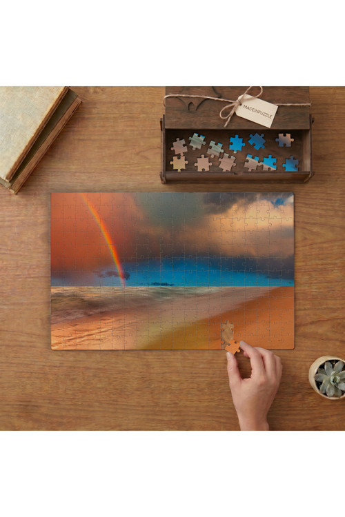 Kızıl Gök - Deniz - Manzara Tasarımı 240 Parça Ahşap Puzzle Ahşap Kutuda MPY20192