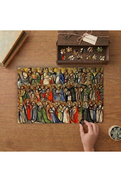 Mesih'in Havarileri Tasarımı 240 parça Ahşap Puzzle Ahşap Kutuda MP06857