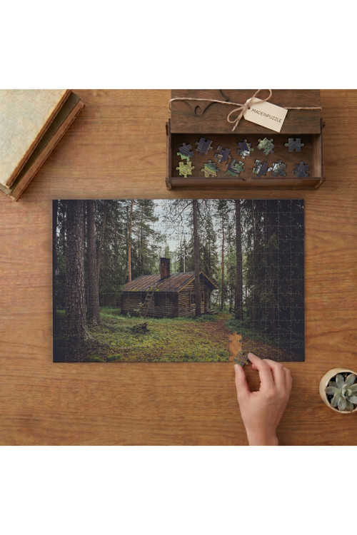 Orman Evi - Orman - Manzara Tasarımı 240 parça Ahşap Puzzle Ahşap Kutuda MP07192