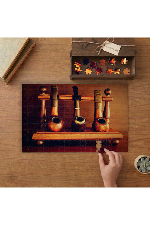 Pipo Koleksiyonu Tasarımı 240 parça Ahşap Puzzle Ahşap Kutuda MP09976