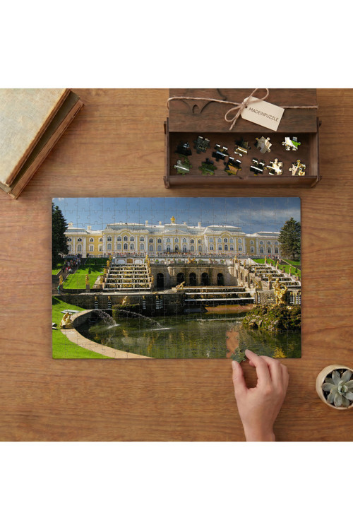 Petergof Sarayı Tasarımı 240 parça Ahşap Puzzle Ahşap Kutuda MP02331