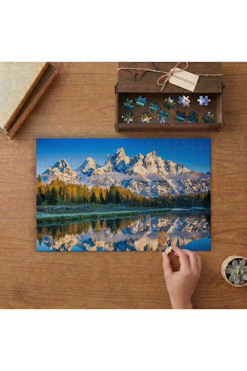 Sisli Dağlar - Manzara - Doğa Tasarımı 240 parça Ahşap Puzzle Ahşap Kutuda MP01436
