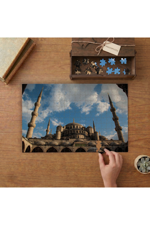 Sultanahmet Camii Tasarımı 240 parça Ahşap Puzzle Ahşap Kutuda MP08843