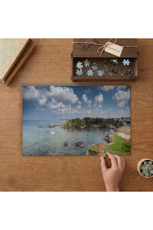 Sri Lanka Galle Gölü Tasarımı 240 parça Ahşap Puzzle Ahşap Kutuda MP07654