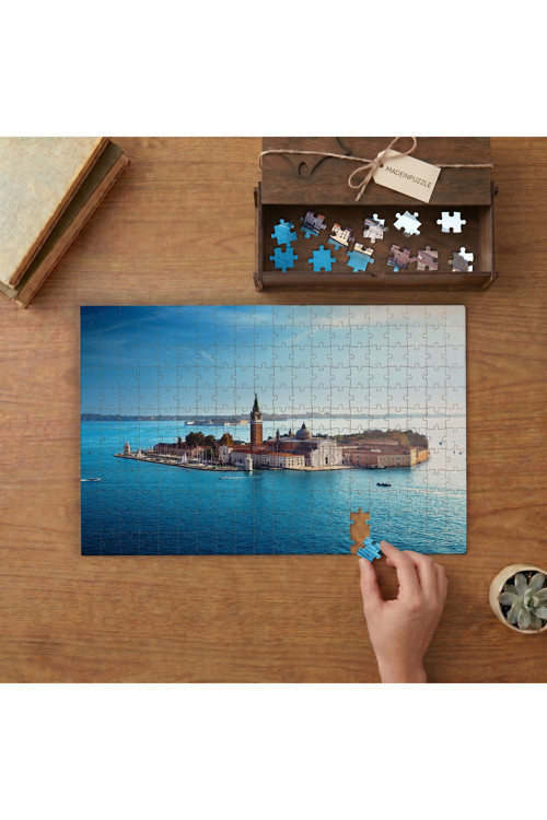 Venedik-İtalya -San Giorgio Adası Tasarımı 240 parça Ahşap Puzzle Ahşap Kutuda MP03897