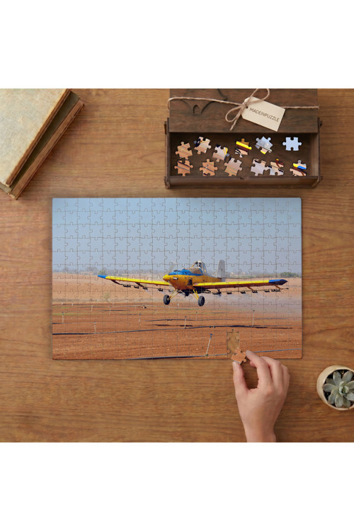 Yangın Söndürme Uçağı Tasarımı 240 parça Ahşap Puzzle Ahşap Kutuda MP02628