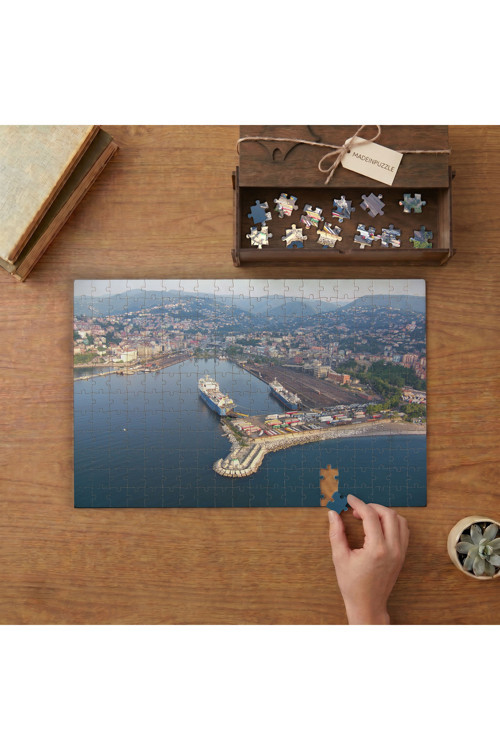 Zonguldak Limanı Kuru Yük Sahası Tasarımı 240 parça Ahşap Puzzle Ahşap Kutuda MP02994