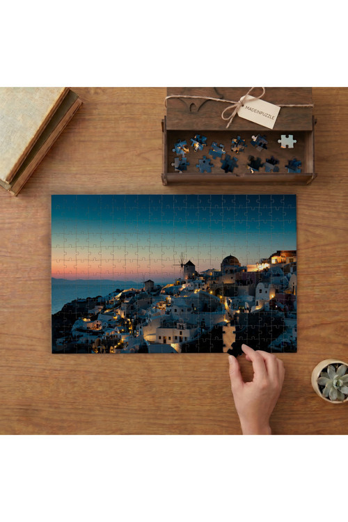 Yunan Adaları- Gezi - Tatil Tasarımı 240 parça Ahşap Puzzle Ahşap Kutuda MP01212