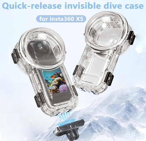 Insta360 X5 Invisible Magnetic Dive Case / Görünmez Manyetik Dalış Kabı (60M)