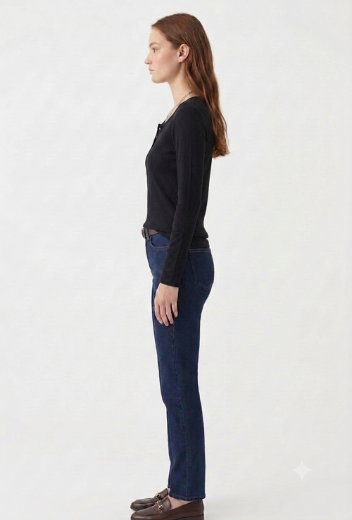 Kadın, Ön Patlı & Çıtçıtlı Fitted/Vücuda Oturan Fitilli Kaşkorse Kumaş ,Esnek Örme Bluz