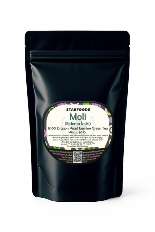 Moli Çayı %100 Saf 96 Gr. Yeşilçay Moli Ejderha İncisi Dragon Pearl Jasmine Green Tea