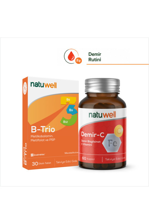 Demir C 60 Kapsül ve B-Trio 30 Dilaltı Tablet