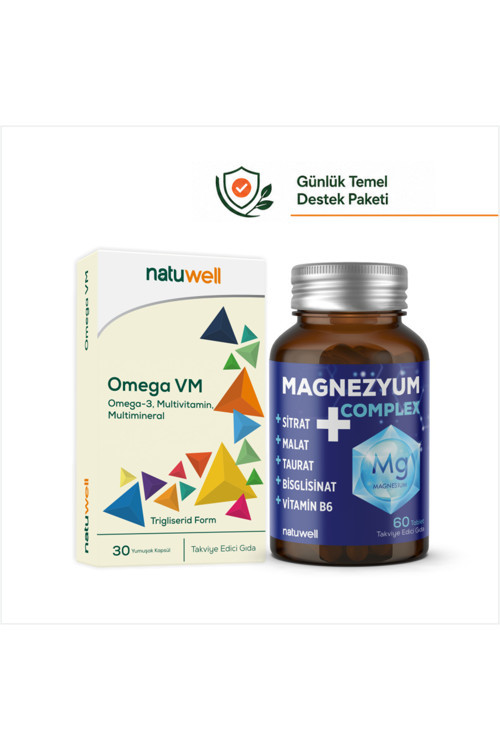 Omega Vm 30 Yumuşak Kapsül ve Magnezyum Complex 60 Tablet