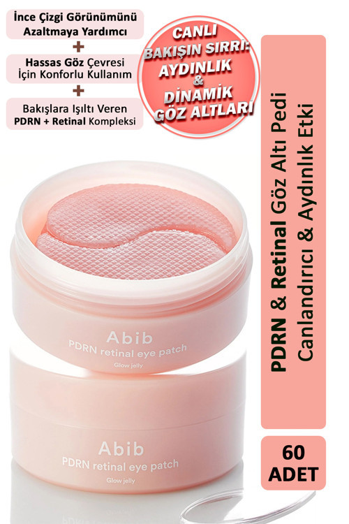 Pdrn Retinal Eye Patch Glow Jelly 60 Adet – Göz Altı Morluk Ve Şişlik Karşıtı Jel Yama