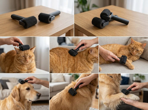 Kedi ve Köpek Masaj Aleti - Kan Dolaşımı Hızlandırma - Antistress