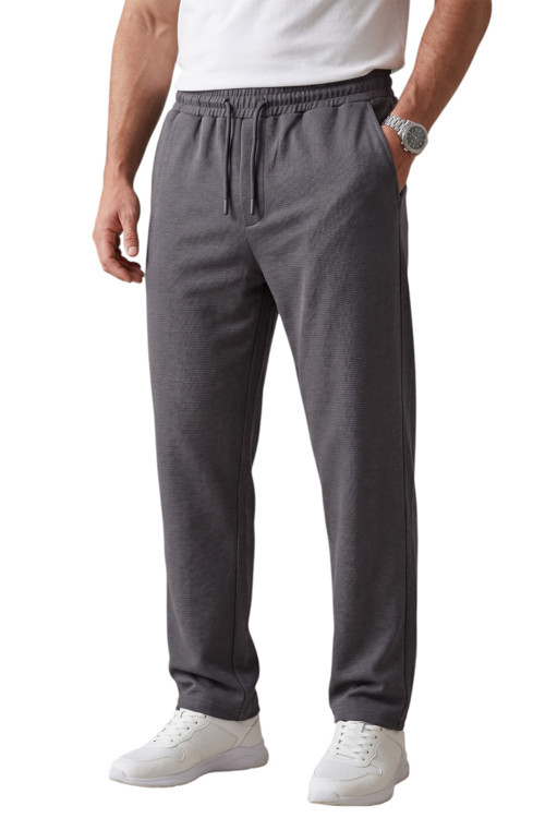 Füme Baggy Style Likralı Lastikli İpli Erkek Spor Pantolon 2600262