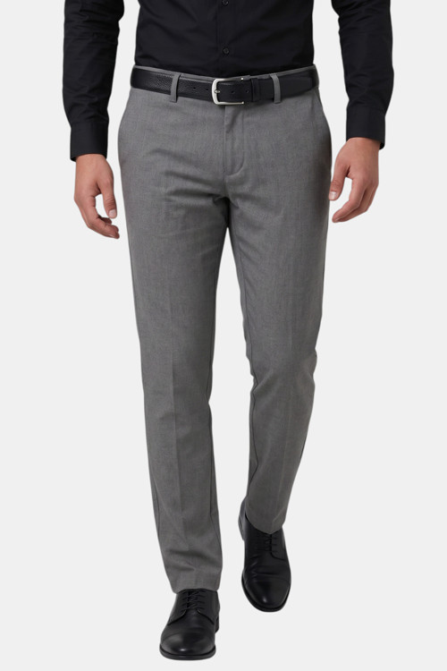 Antrasit Slim Fit Likralı Pamuklu İtalyan Kesim Erkek Spor Klasik Pantolon 2601744