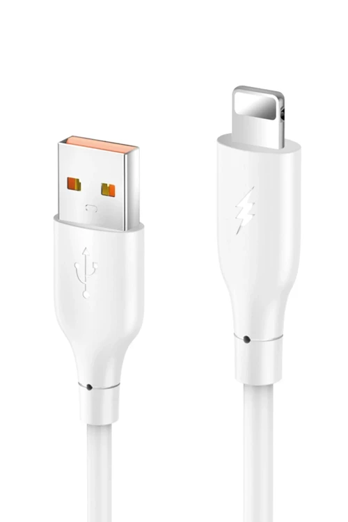 DC64 USB to Lightning 1M 3.0A Hızlı Şarj Kablo - Beyaz