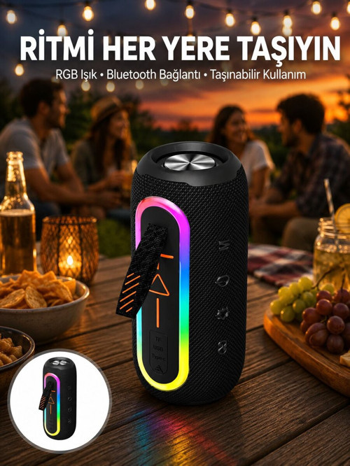 Kablosuz Bluetooth Hoparlör Taşınabilir Çoklu Bağlantılı Özelliği Yeni Nesi - SL0005-0CFKL