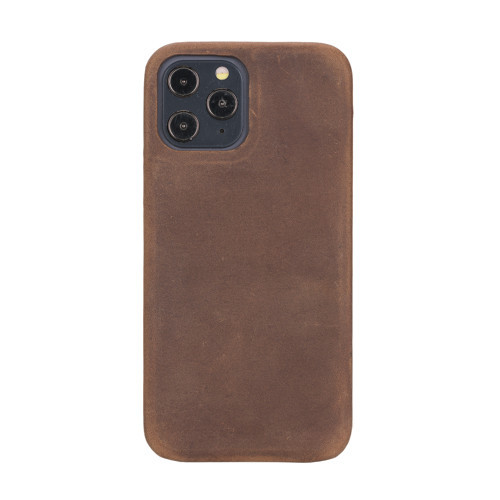 Apple iPhone 12 Pro Max Uyumlu Deri Arka Kapak F360 G2