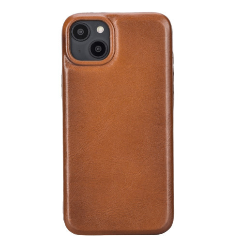 Apple iPhone 15 Plus Uyumlu Deri Arka Kapak ROCK RST2E