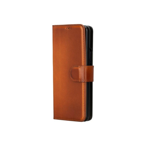 Samsung Galaxy Z Fold5 Uyumlu Manyetik Hakiki Deri Cüzdan Kılıf ,Cüzdan Taşımaya Son, Kredi Kart Yuv