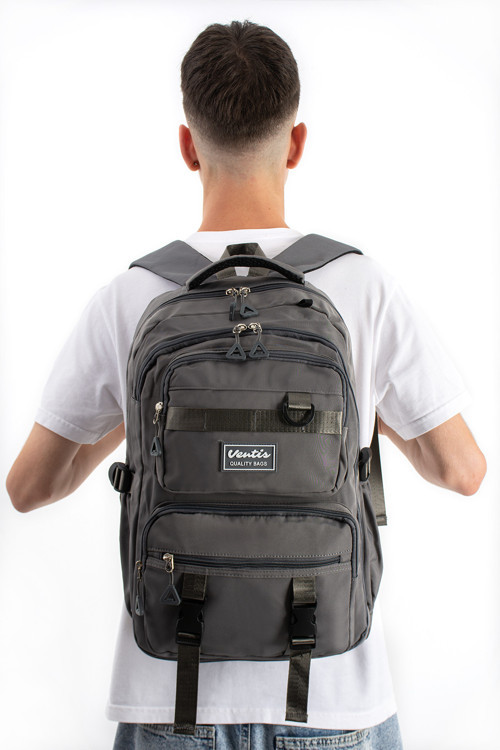Ventis Qualty – Okul Çantası Su Geçirmez Klinkır Kumaş Unisex Sırt Çantası Model (7C)